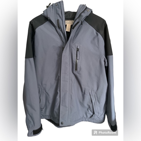Duluth Trading Company blue grey black insulated jacket Xl - Picture 1 of 8